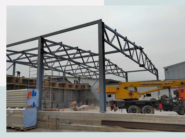 Строительство цехов в Выксе