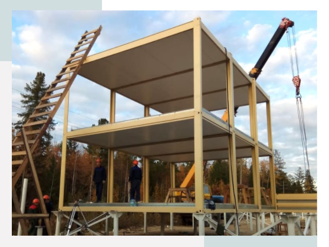 Строительство модульных здания Выкса