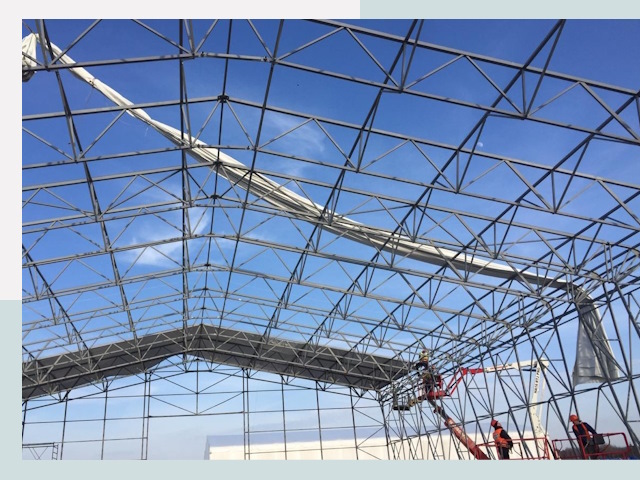 Шатровые ангары от 622 руб. в Выксе и Нижегородской области