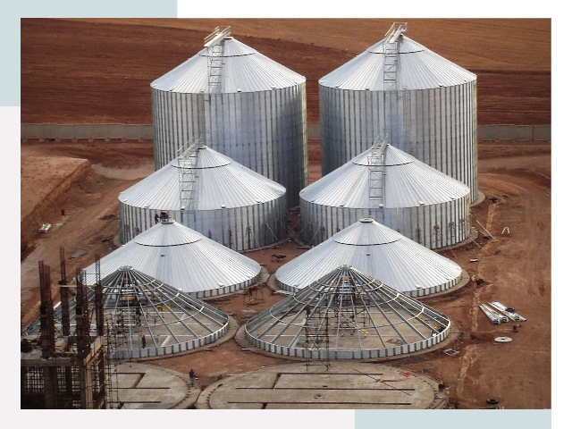 Строительство зерновых силосов в Выксе