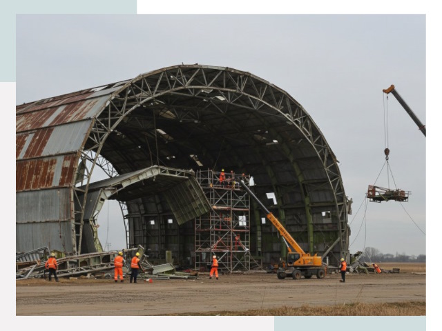 Демонтаж ангаров в Выксе